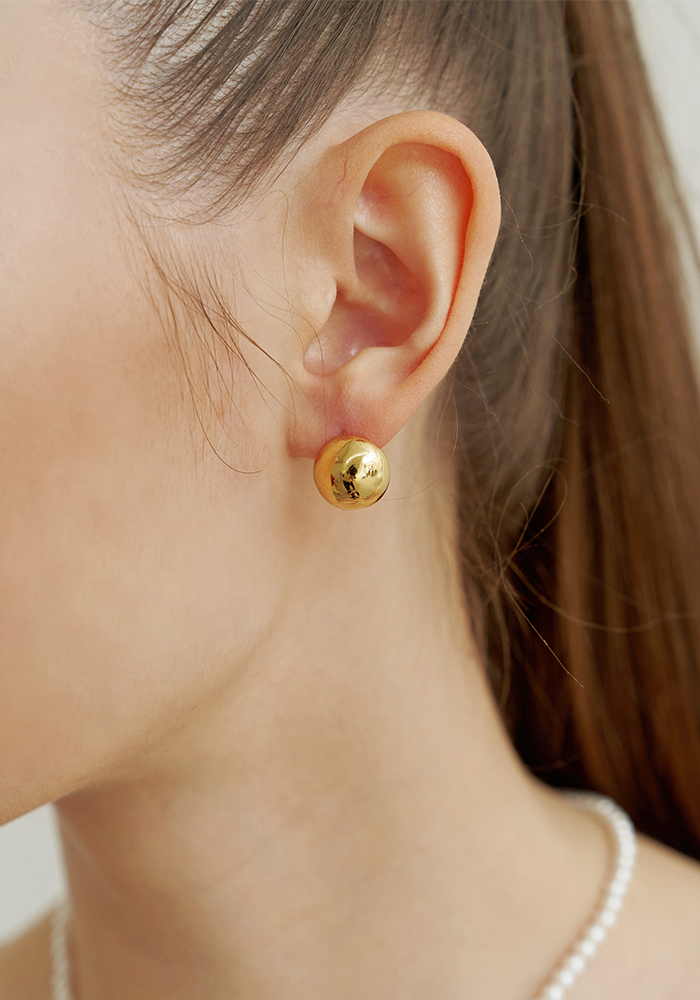 Round Ball Earring (2color)